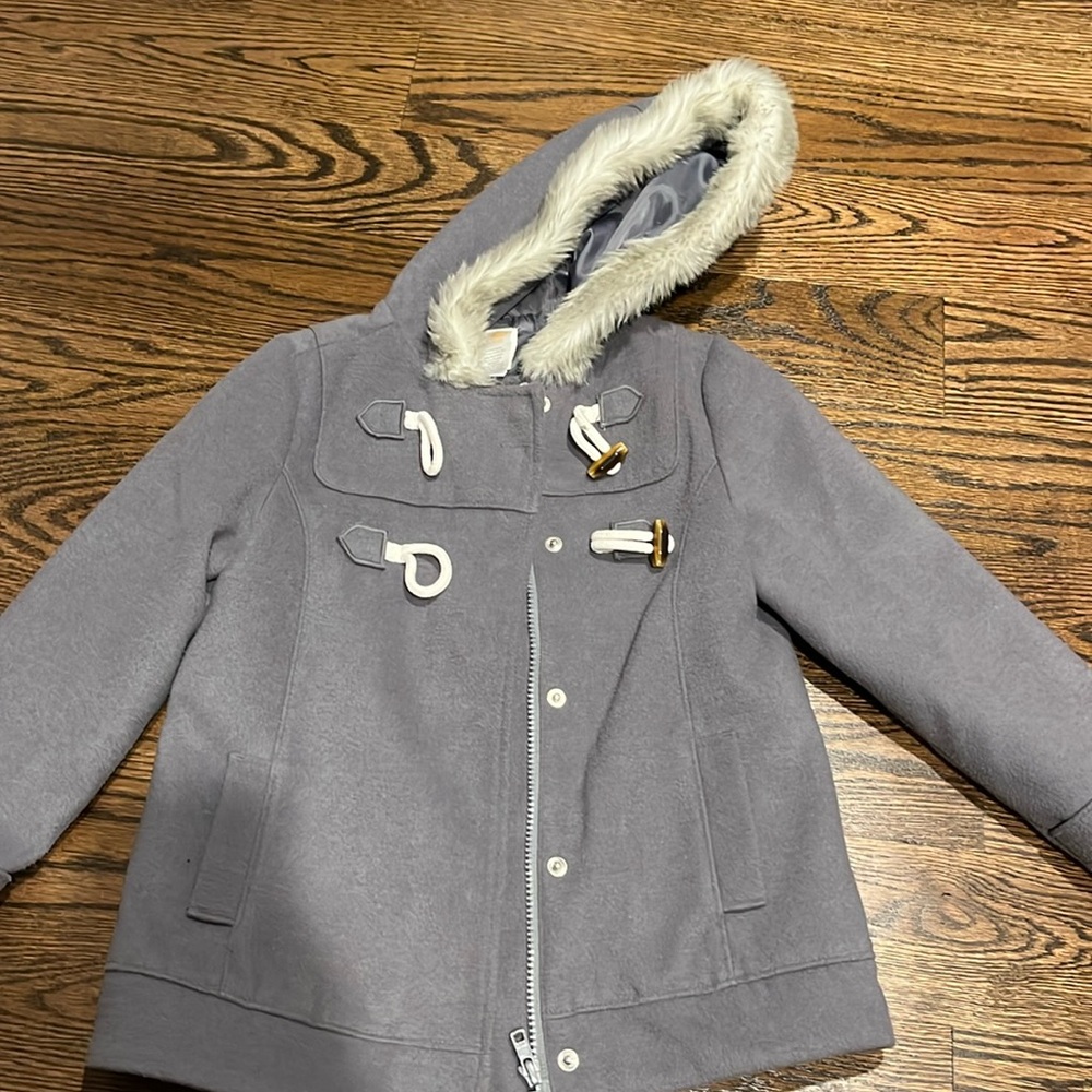 Girls 5/6 Grey Pea Coat